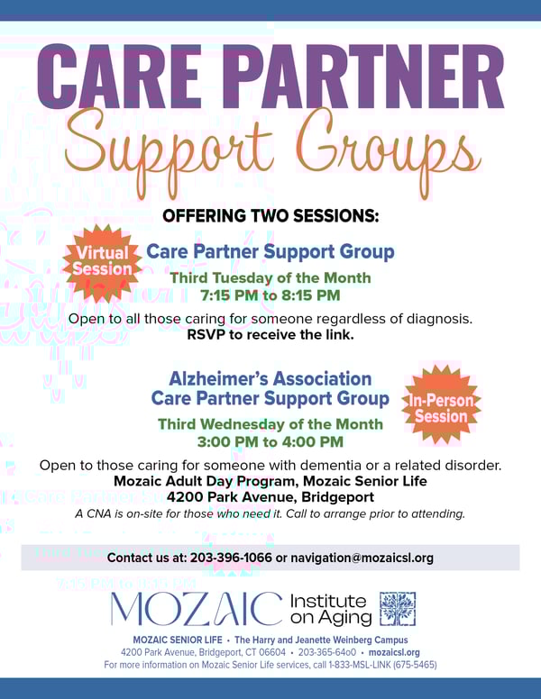 Care Giver Support Flyer Mozaic Nov 24