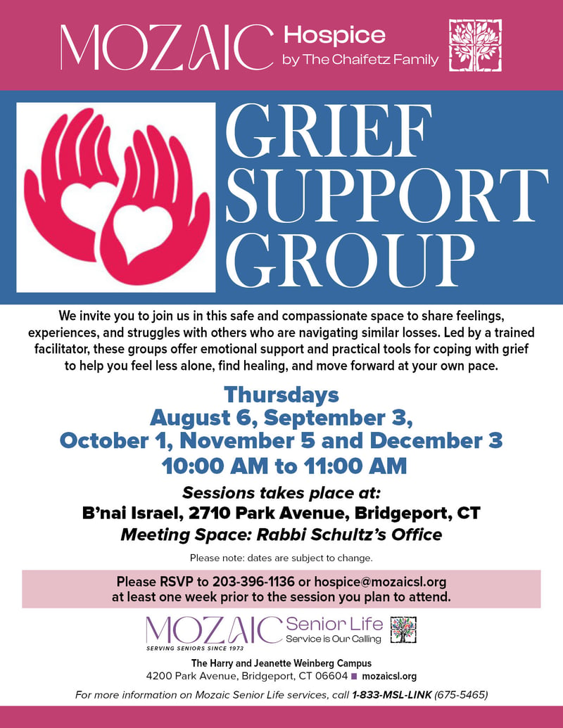 Hospice Support Group Flyer Aug 26